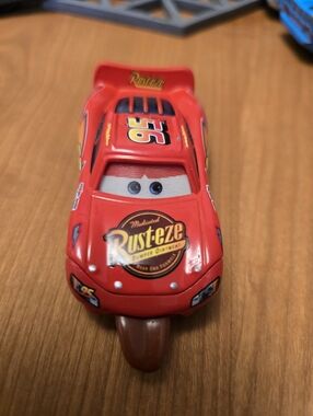 Disney Pixar Cars Lightning McQueen Finish Line Tongue Out